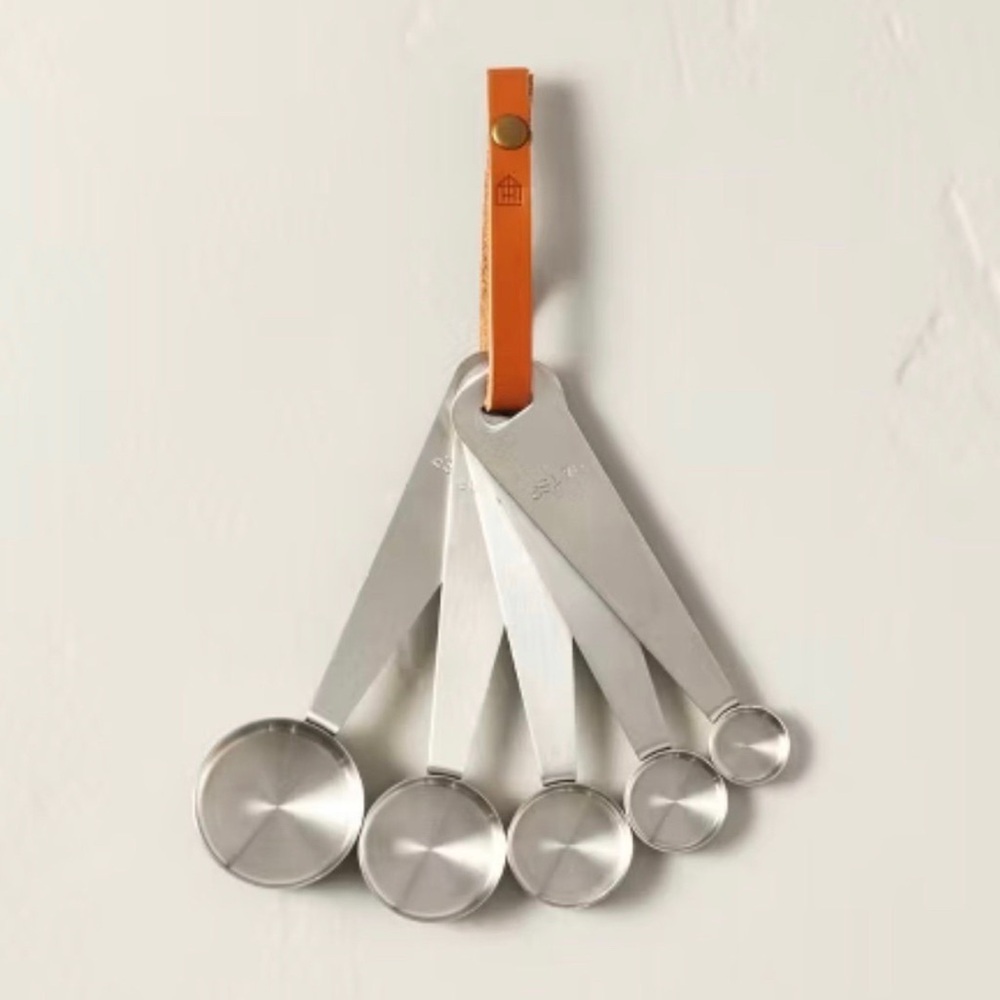 5pc Measuring Spoon Set Vintage Silver Finish - Hearth & Hand™ with Magnolia
